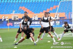 云南玉昆vs武汉三镇 今日赛前官训图集