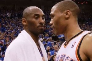 同样坚毅的眼神！威少晒昔日与科比合照致敬曼巴日