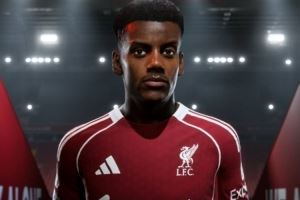 EAFC26晒照：伊萨克在FC26中作为利物浦球员的新照片