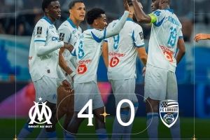 马赛4-0大胜洛里昂：格林伍德点射破门，帕瓦尔斩获马赛生涯首球